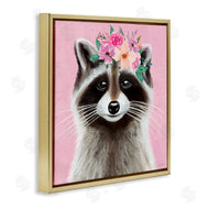 Elizabeth Tyndall | Pink Florals Raccoon
