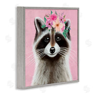 Elizabeth Tyndall | Pink Florals Raccoon