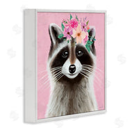 Elizabeth Tyndall | Pink Florals Raccoon