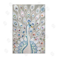 Jennifer Peck | Neutral Peacock Tail Pattern