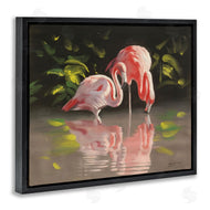 D. Rust | Flamingos with Pond Reflection