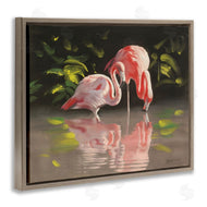 D. Rust | Flamingos with Pond Reflection