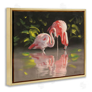 D. Rust | Flamingos with Pond Reflection