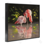 D. Rust | Flamingos with Pond Reflection