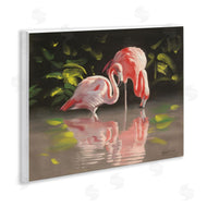 D. Rust | Flamingos with Pond Reflection