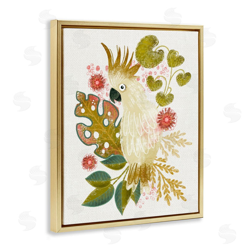 Fineapple Pear | Cockatoo and Tropical Leaves