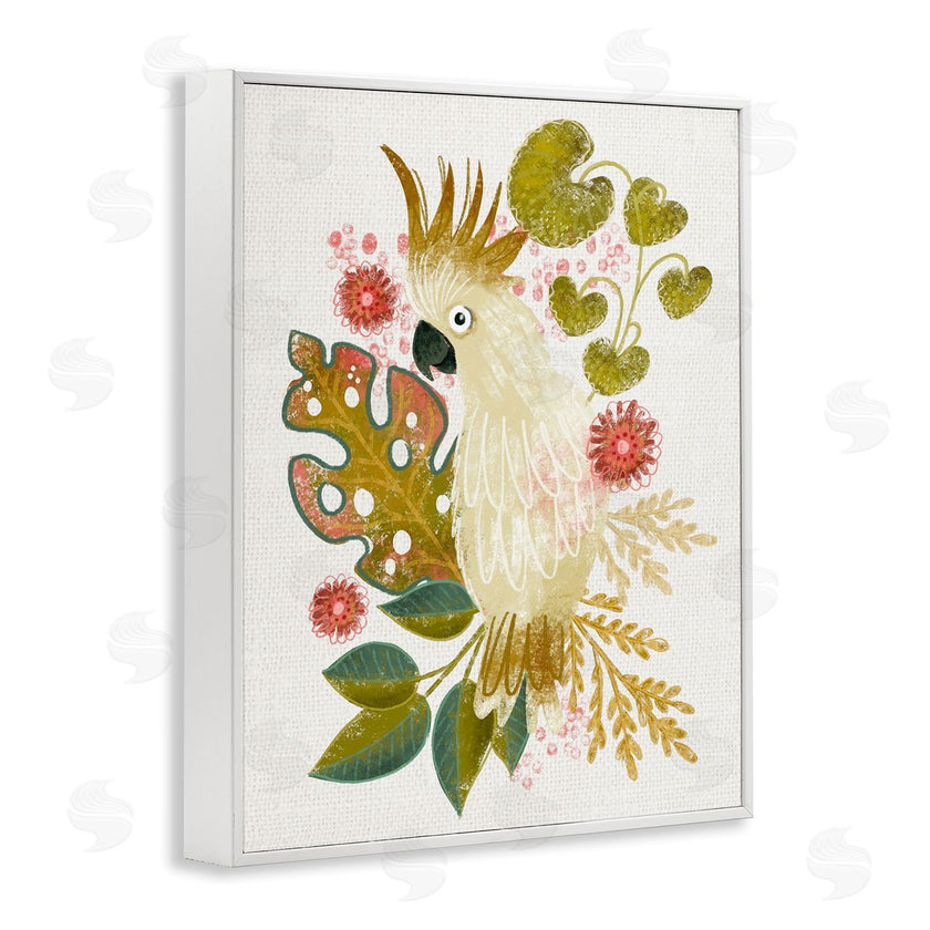 Fineapple Pear | Cockatoo and Tropical Leaves