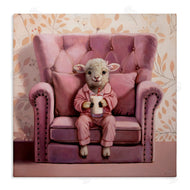 Lucia Heffernan | Baby Cow in Pink Chair