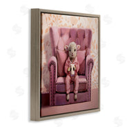 Lucia Heffernan | Baby Cow in Pink Chair