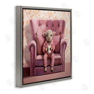 Lucia Heffernan | Baby Cow in Pink Chair