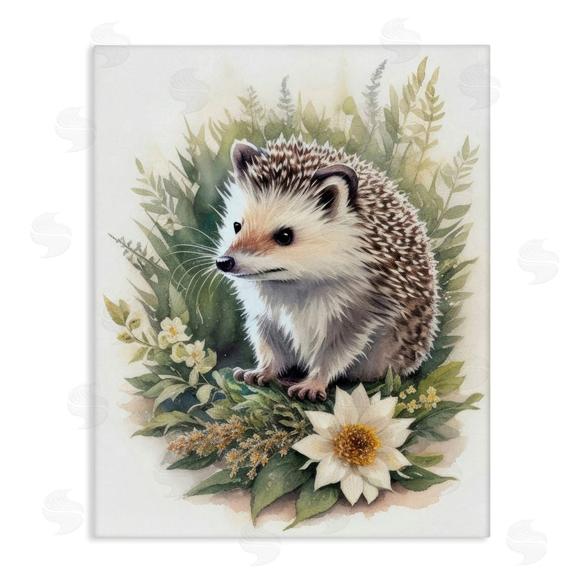 Denise Dundon | Hedgehog and White Flower