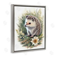 Denise Dundon | Hedgehog and White Flower