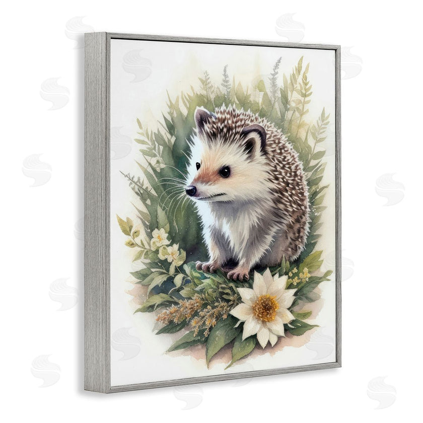 Denise Dundon | Hedgehog and White Flower