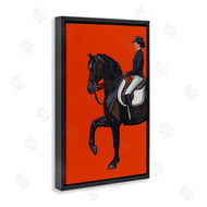Amelia Noyes | Jockey and Horse on Orange
