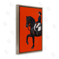 Amelia Noyes | Jockey and Horse on Orange