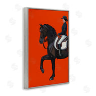 Amelia Noyes | Jockey and Horse on Orange