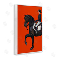 Amelia Noyes | Jockey and Horse on Orange