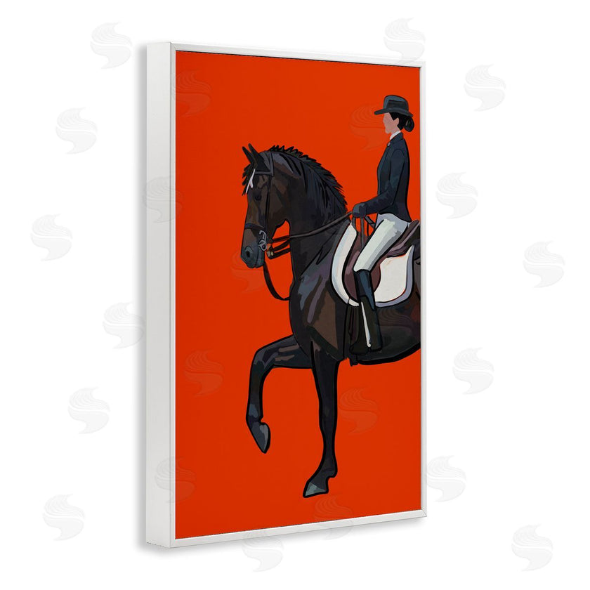 Amelia Noyes | Jockey and Horse on Orange