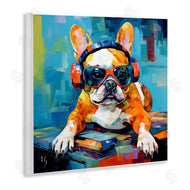 Ivan Guaderrama | French Bulldog with Headphones