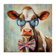 Ivan Guaderrama | Hipster Cow with Bowtie