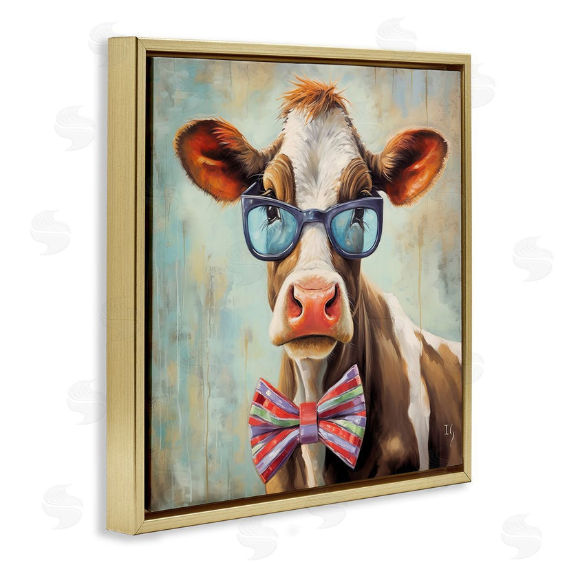 Ivan Guaderrama | Hipster Cow with Bowtie