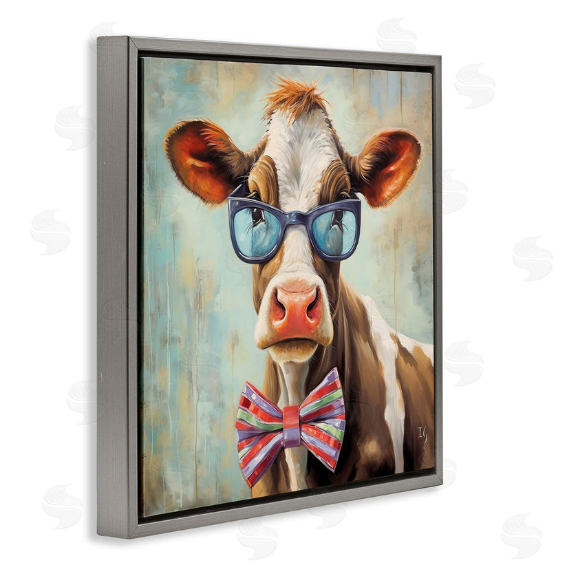 Ivan Guaderrama | Hipster Cow with Bowtie