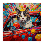 Ivan Guaderrama | Driving Cat with Bold Pattern
