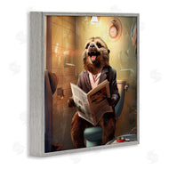 Jim Baldwin | Smiling Sloth on Toilet
