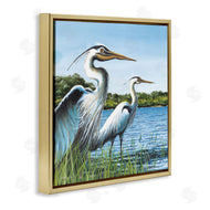 John Rossini | Traditional Egrets Gazing