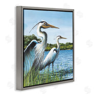 John Rossini | Traditional Egrets Gazing
