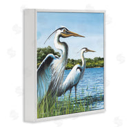 John Rossini | Traditional Egrets Gazing