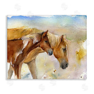 John Keeling | Wild Horses Watercolor