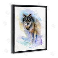 John Keeling | Watercolor Wolf in Snow