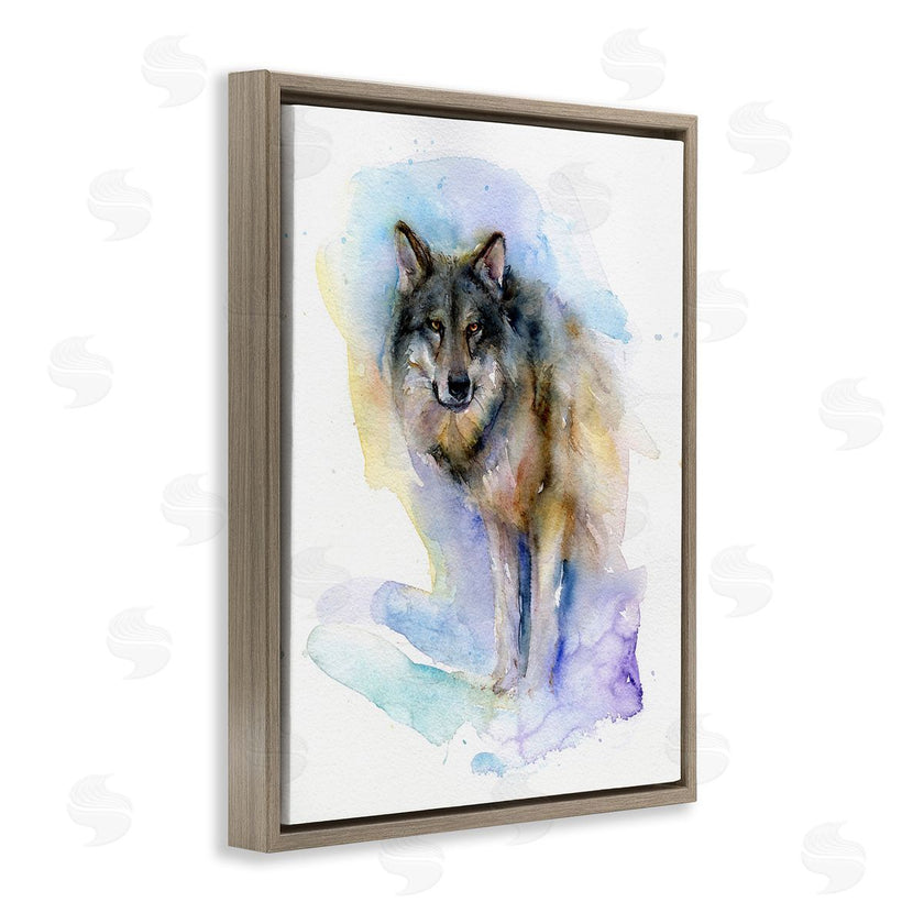 John Keeling | Watercolor Wolf in Snow