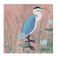 Juliet Rose Philips | Coastal Bird with Lotus Flowers