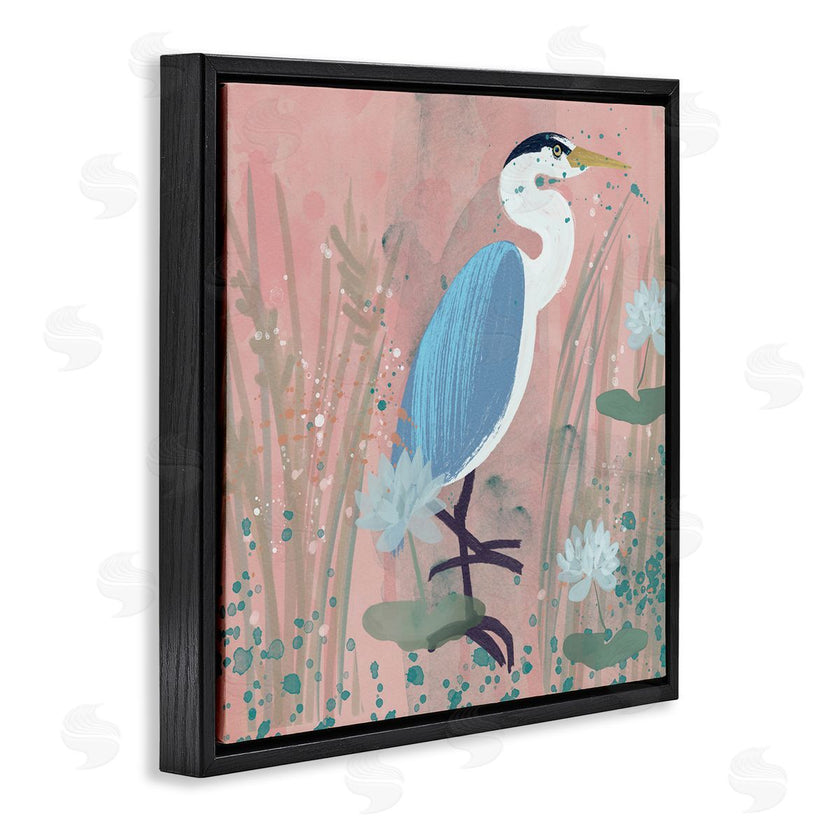 Juliet Rose Philips | Coastal Bird with Lotus Flowers