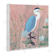 Juliet Rose Philips | Coastal Bird with Lotus Flowers