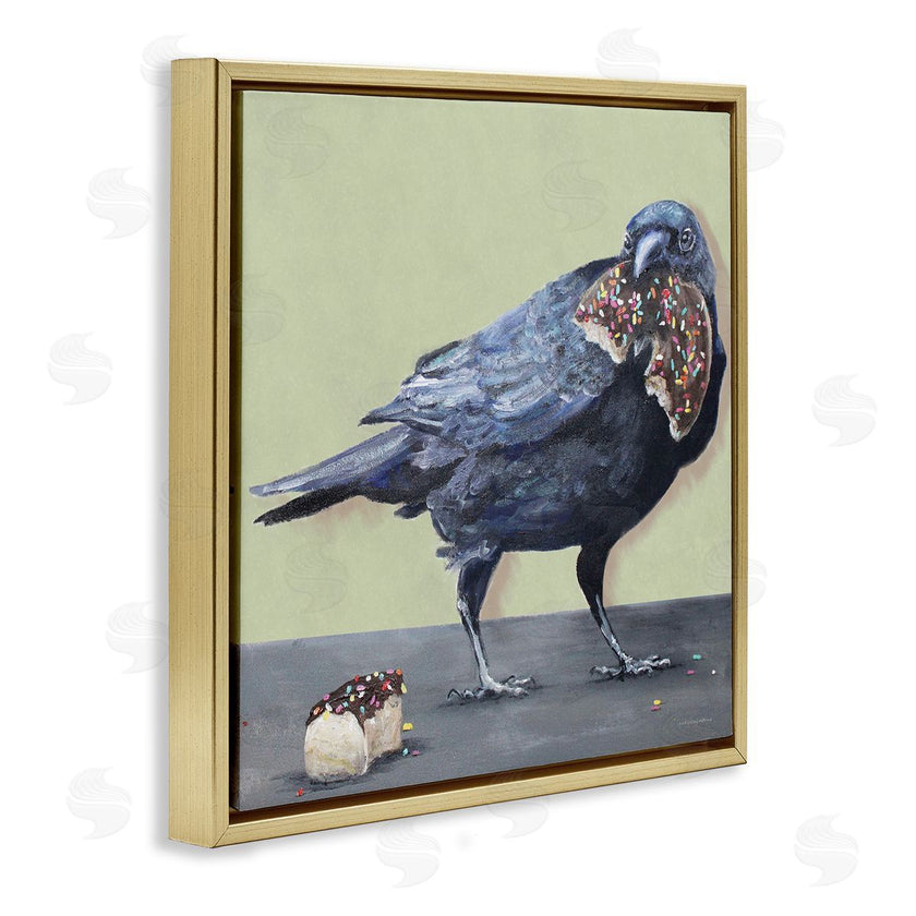 Kamdon Kreations | Crow Eating Donut