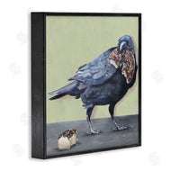 Kamdon Kreations | Crow Eating Donut