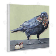 Kamdon Kreations | Crow Eating Donut