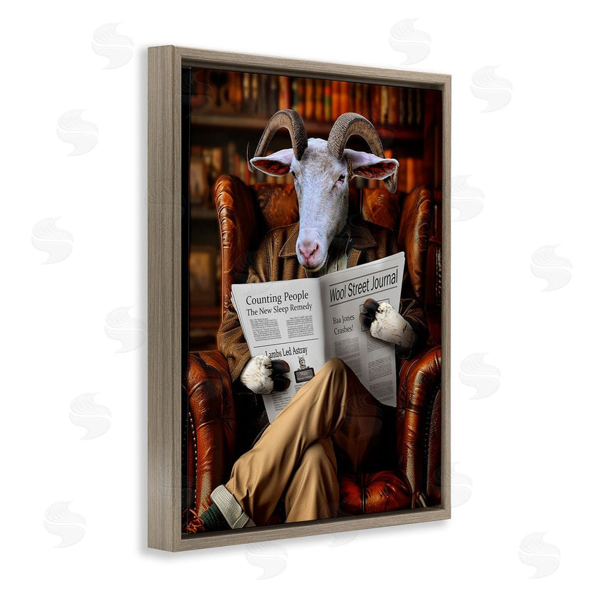 Karen Burke | Goat in Vintage Library