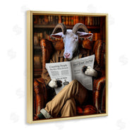 Karen Burke | Goat in Vintage Library