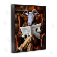 Karen Burke | Goat in Vintage Library