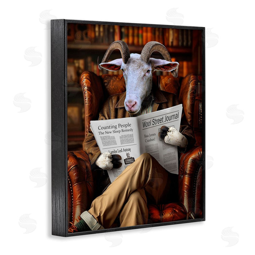 Karen Burke | Goat in Vintage Library