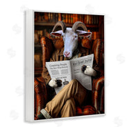 Karen Burke | Goat in Vintage Library