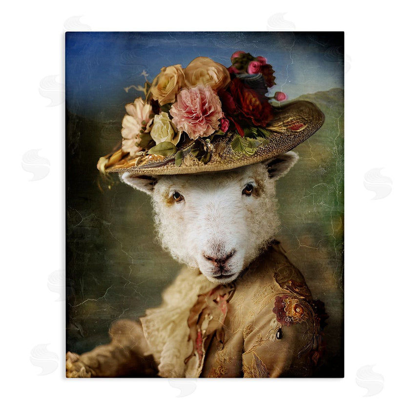 Karen Burke | Lamb with Floral Hat