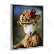 Karen Burke | Lamb with Floral Hat