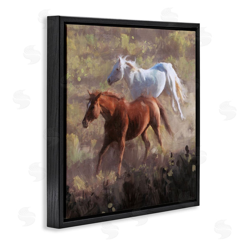 Nina Blue | Brown and White Wild Horses