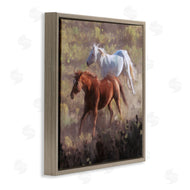 Nina Blue | Brown and White Wild Horses