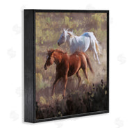 Nina Blue | Brown and White Wild Horses